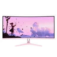 AROZZI Gaming monitor Nova 34 Curved, 34", 3440 x 1440, 165 Hz, ružičasta